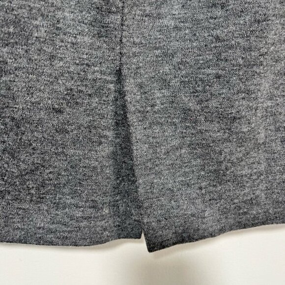 Uniqlo Wool-Blend Charcoal Gray Lined Skirt - Size L - Picture 4 of 11